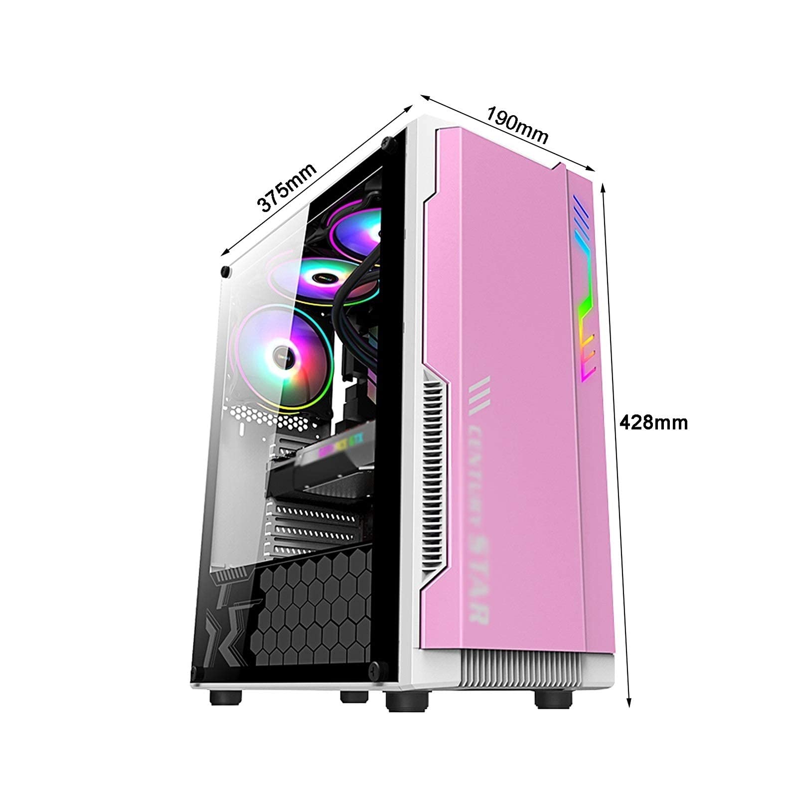 Amazon.co.jp: ZXFF ゲーミングケース、Mid-Tower ATX/M-ATX/ITX PC